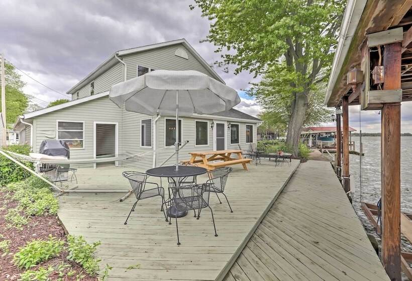 Waterfront Indian Lake House: Deck + Private Dock!