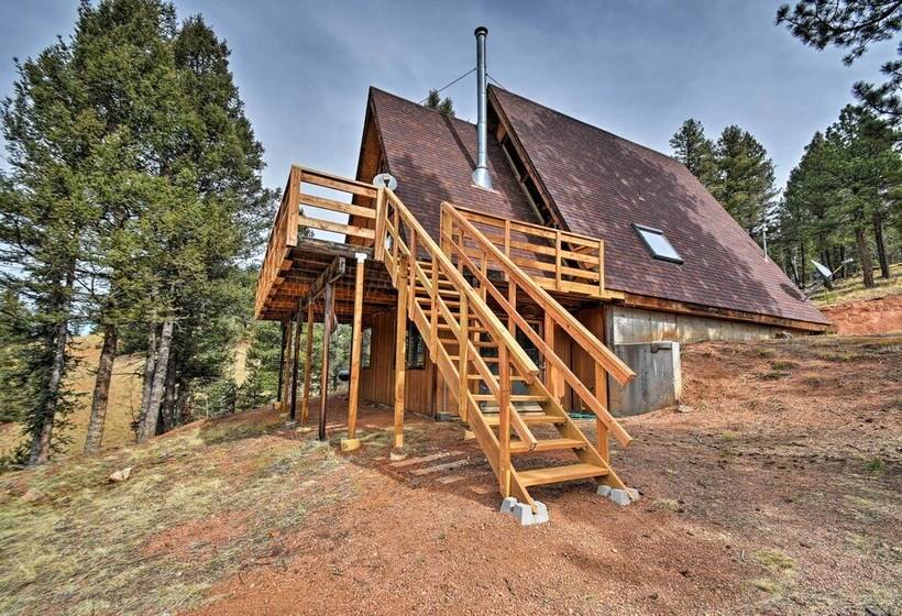 A Frame Cabin W/ Mtn Views: 4 Mi To Cripple Creek!