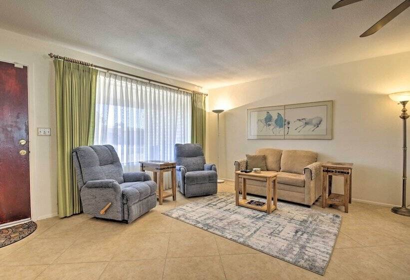 55 + Apache Junction Home: Patio & Mountain Views