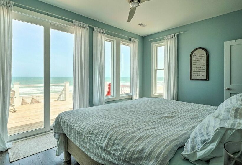 Beachfront Oasis W/ 2 Large Decks, Bbq & Views!