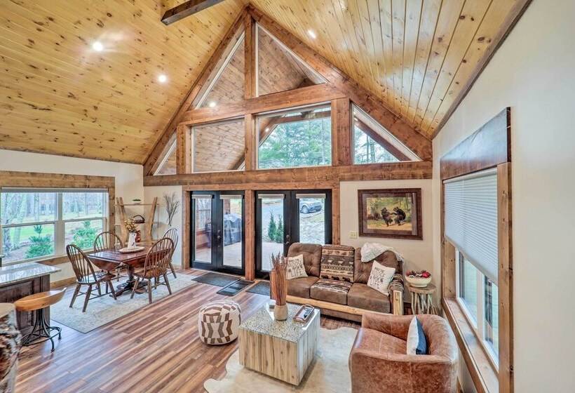 Fire Pit & Grill: Modern Beech Mountain Cabin!