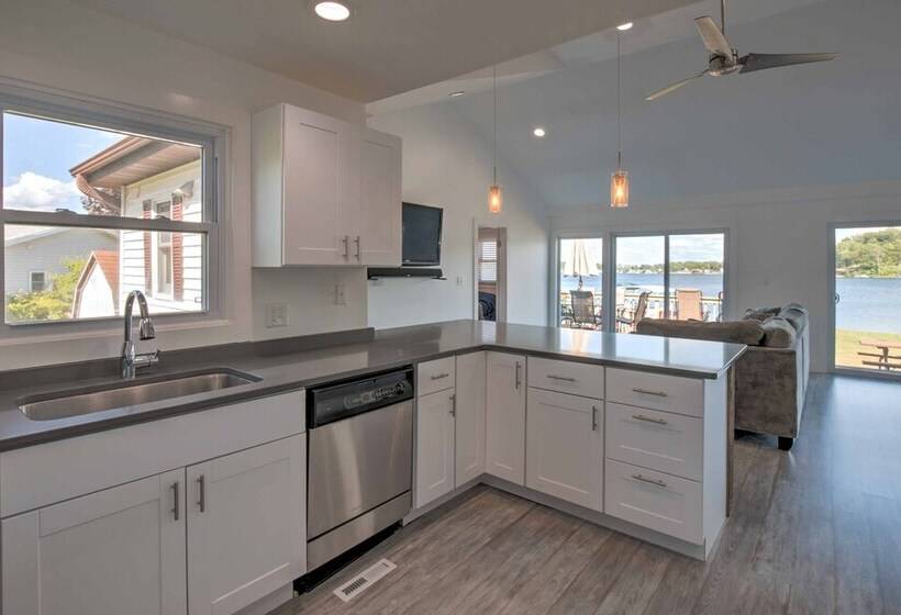 Benton Harbor Lake Home W/ Dock: Newly Remodeled!