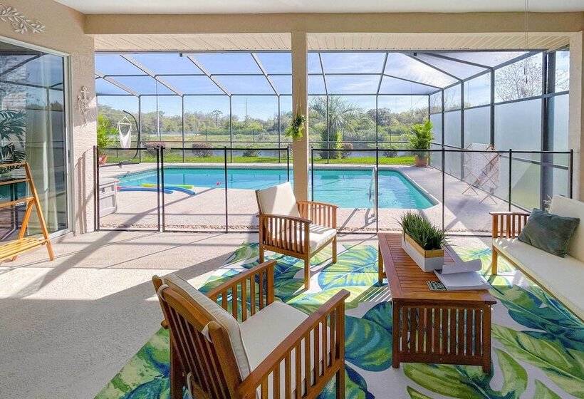 Bright & Sunny Riverview Oasis W/ Pool & Pond