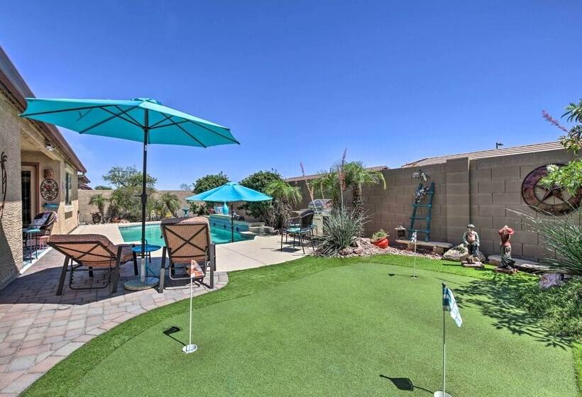 Buckeye Home W/ Pool, Putting Green & Sun Porch!