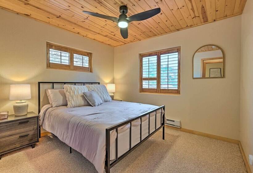 Chalet Style Pine Cabin W/ Wraparound Deck & Views