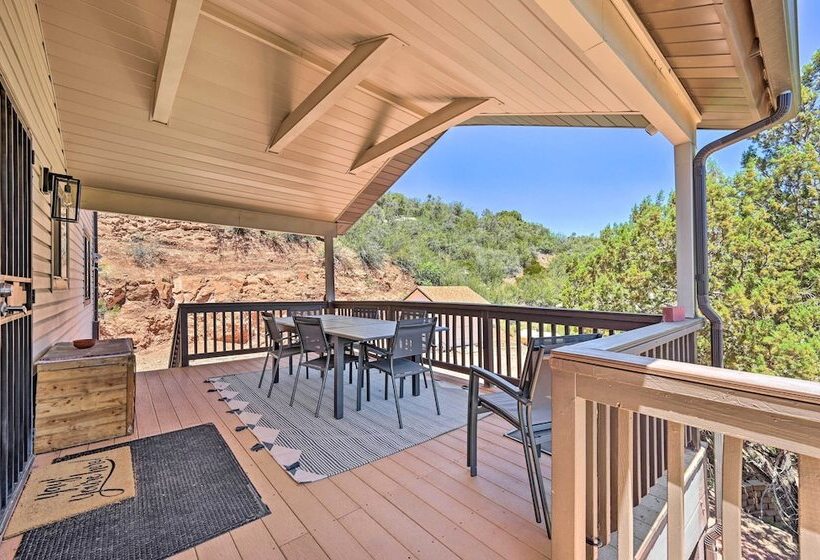 Chalet Style Pine Cabin W/ Wraparound Deck & Views