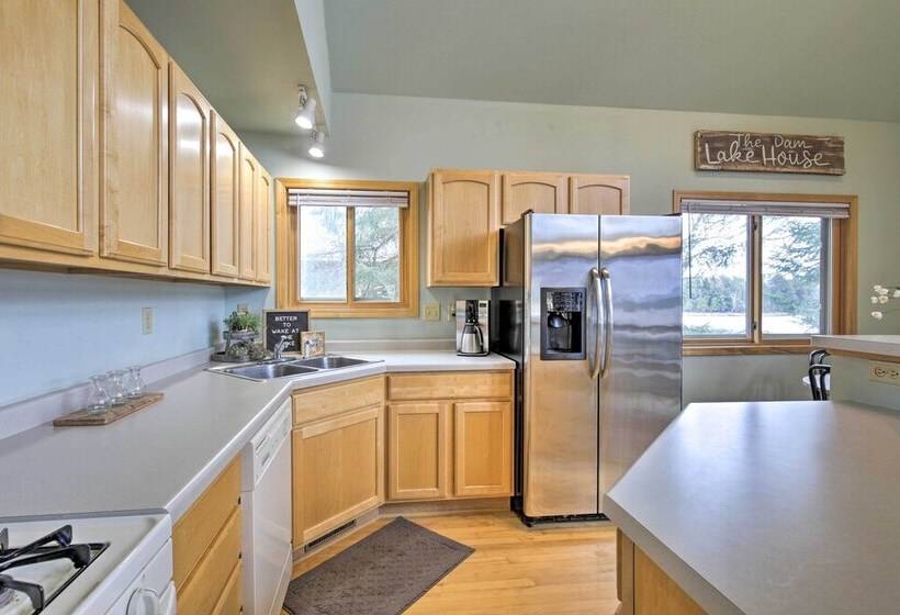 Cozy Dam Lake Escape W/ Dock, Yard & Water Access!