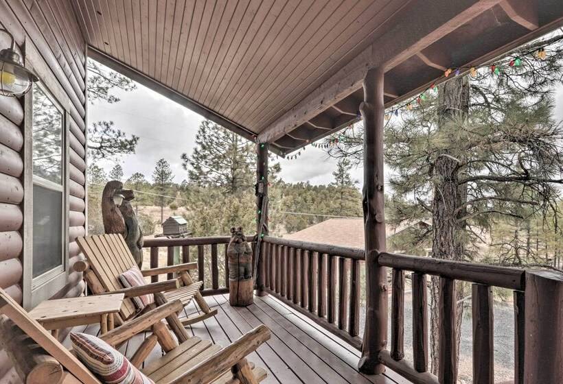 Cozy Heber Overgaard Cabin W/ Fire Pit, Game Room!