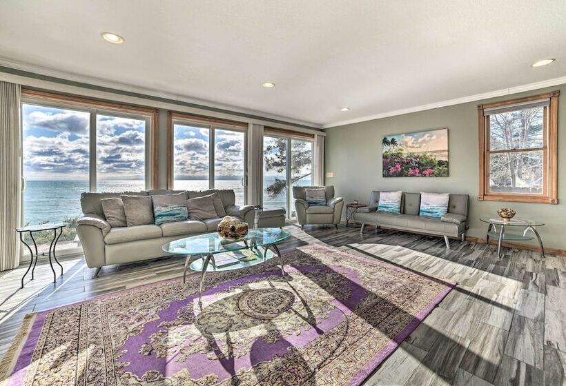 East Tawas Home W/ Patio, Lake Huron On Site