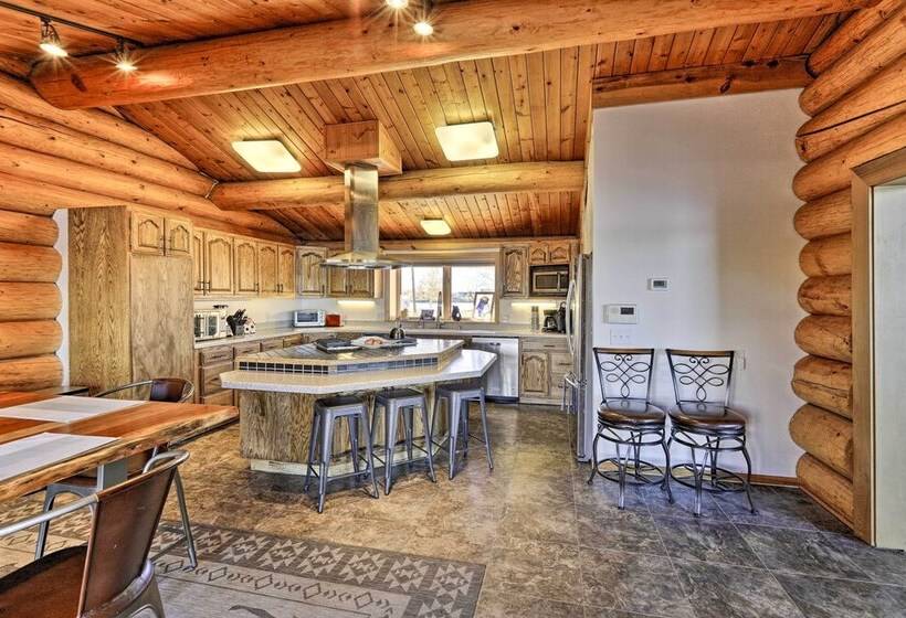 Fairbanks Log Cabin W/ Waterfront Deck & Views!