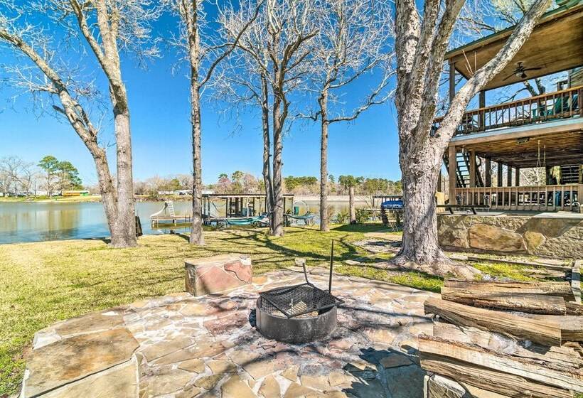 Family Home W/ Boat Dock, Fire Pit + Balcony