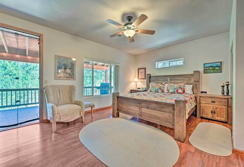 Bring A Pet: Happy Jack Cabin W/ Fire Pit!