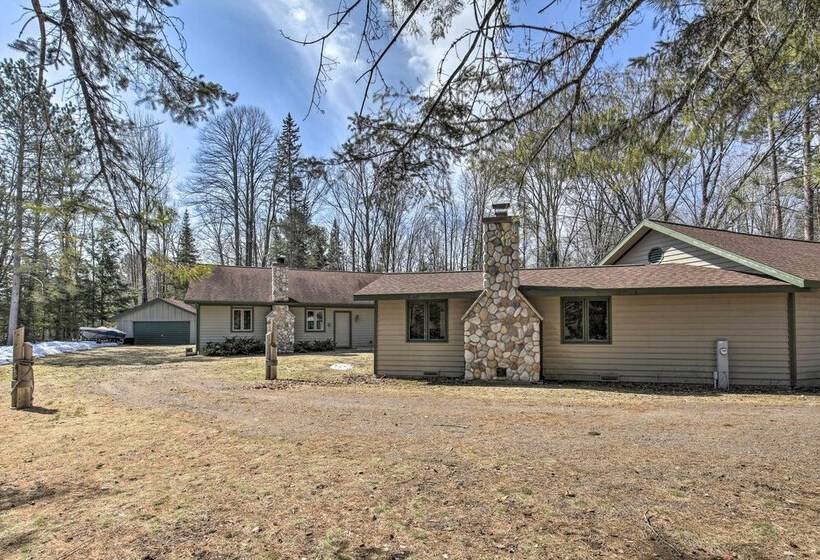 Lakefront Escape W/ Fishing Pier & Snowmobiling!