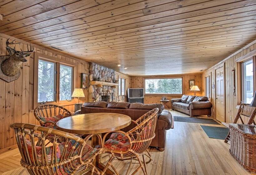 Lakefront Escape W/ Fishing Pier & Snowmobiling!