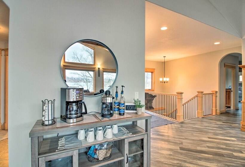 Dock, Hot Tub & Game Room: Luxe Lake Latoka Home