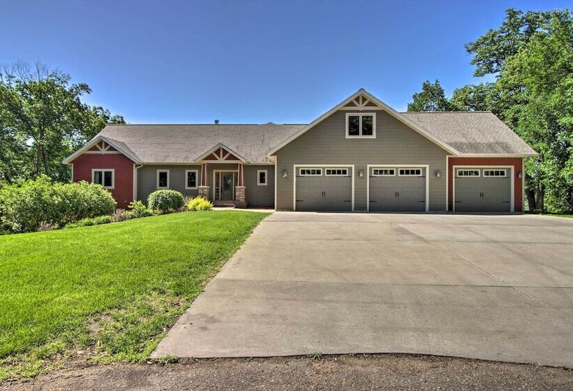 Dock, Hot Tub & Game Room: Luxe Lake Latoka Home