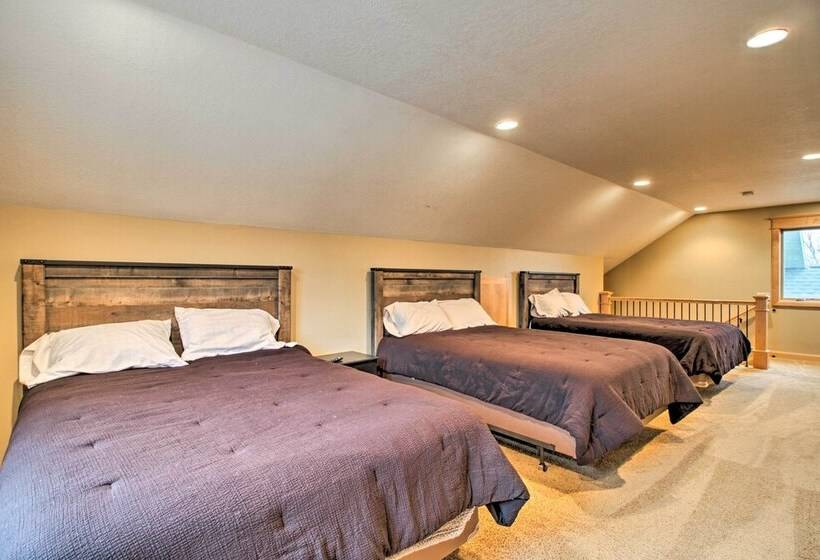 Dock, Hot Tub & Game Room: Luxe Lake Latoka Home