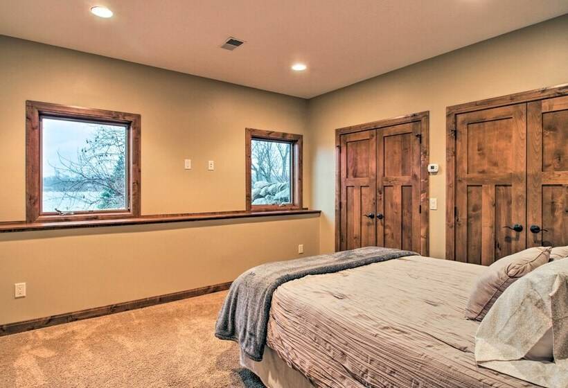 Dock, Hot Tub & Game Room: Luxe Lake Latoka Home