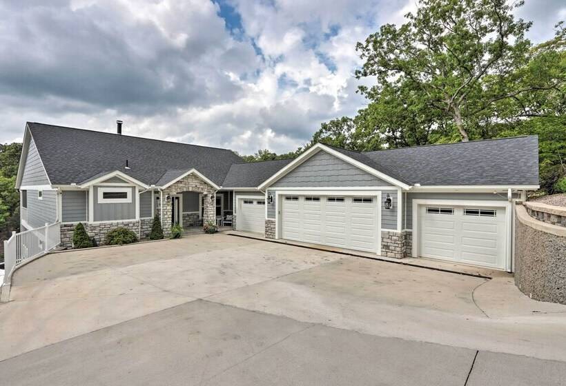 Boat Dock & Fire Pit: Luxe Osage Beach Lake House!