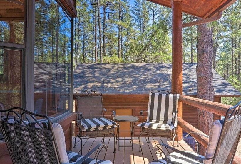 Deck, Games & Fire Pit: Modern Pine Cabin!