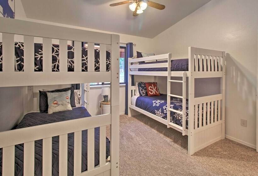 Modern Pinetop Cabin W/ Game Area, Deck + Fire Pit