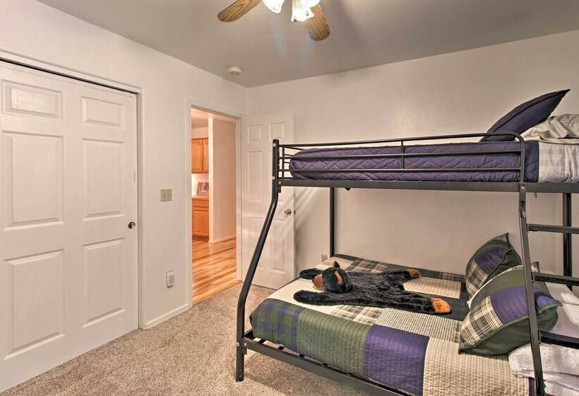 Modern Pinetop Cabin W/ Game Area, Deck + Fire Pit