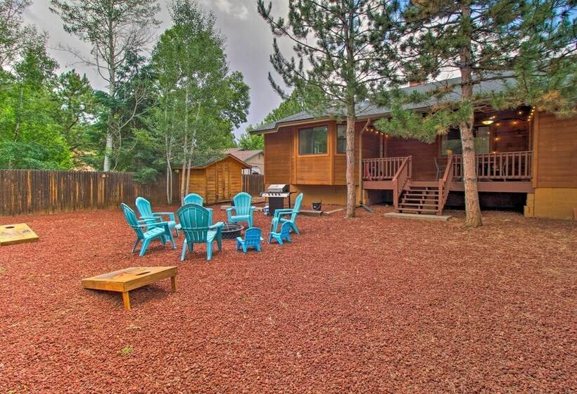 Modern Pinetop Cabin W/ Game Area, Deck + Fire Pit