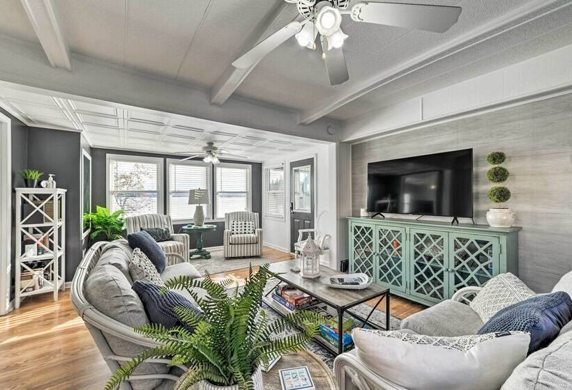 New Concord Lake House W/ Dock + Boat Slip!