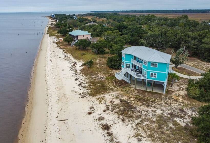 Ocean Springs  Magnolia Beach House  On Pvt Beach!