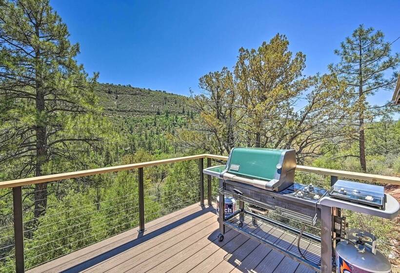 Deck & Mogollon Rim Views: Secluded Payson Cabin