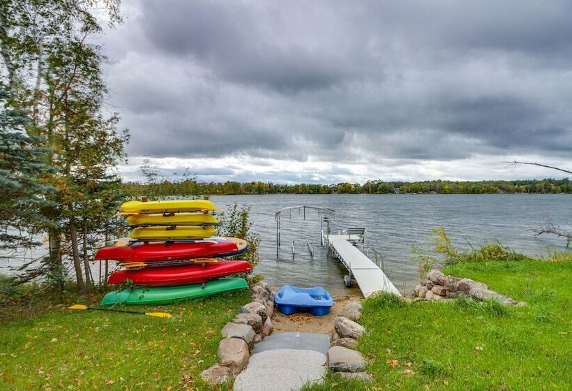 Pequot Lakes Retreat W/ Beach + Fire Pit!