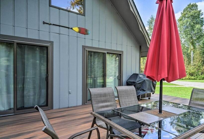 Riverfront Traverse City Cabin Near Snowmobiling!