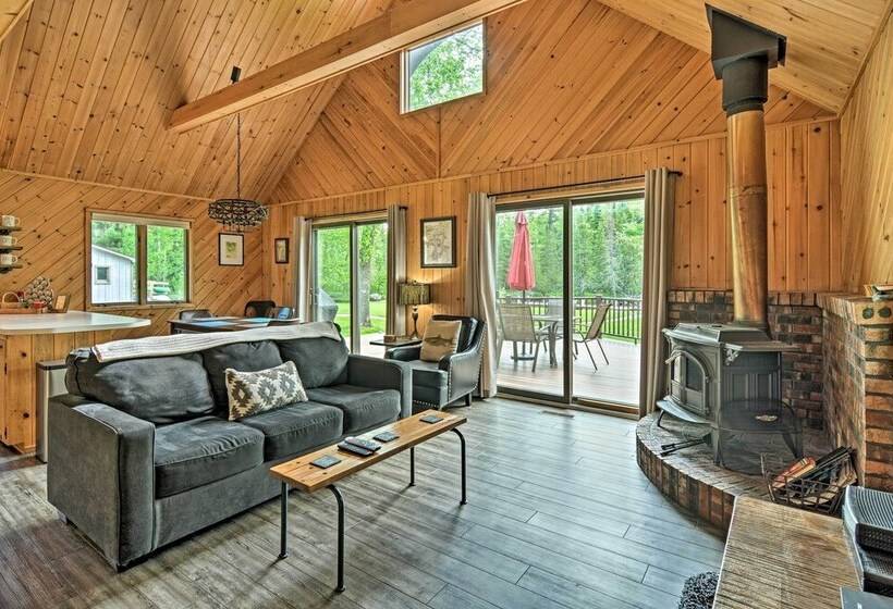 Riverfront Traverse City Cabin Near Snowmobiling!