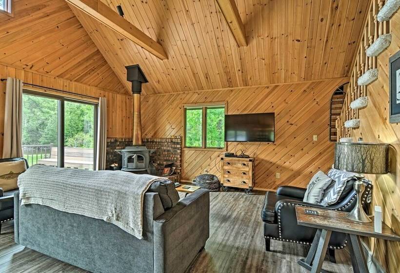 Riverfront Traverse City Cabin Near Snowmobiling!