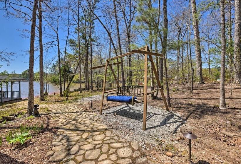 Lakefront Wedowee Home W/ Private Dock & Hot Tub!