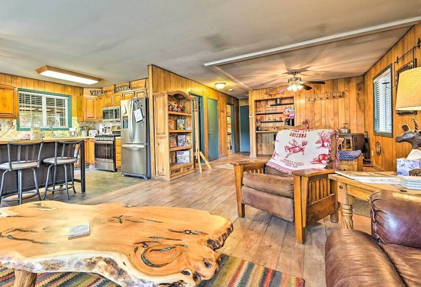 Near Hiking Trails: Woodsy Pine Cabin W/ Fire Pit