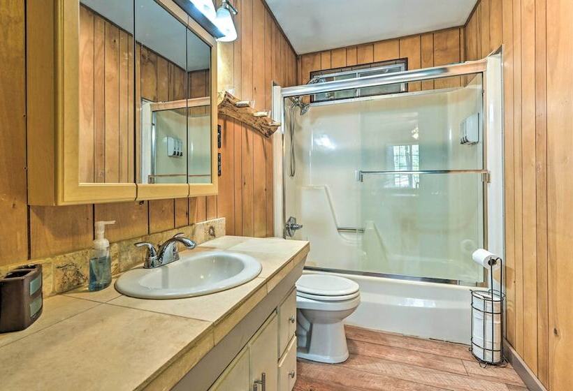 Near Hiking Trails: Woodsy Pine Cabin W/ Fire Pit