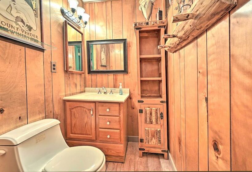 Near Hiking Trails: Woodsy Pine Cabin W/ Fire Pit