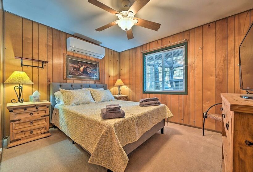 Near Hiking Trails: Woodsy Pine Cabin W/ Fire Pit