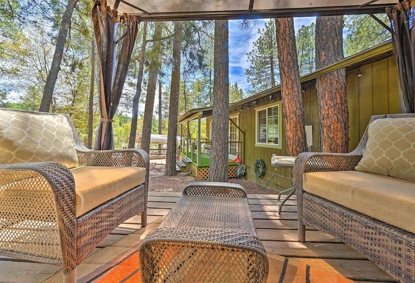 Near Hiking Trails: Woodsy Pine Cabin W/ Fire Pit