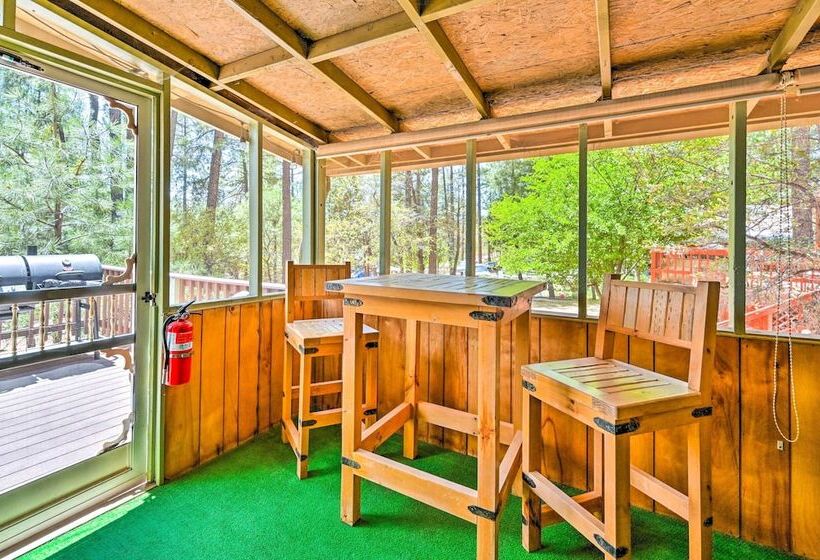 Near Hiking Trails: Woodsy Pine Cabin W/ Fire Pit