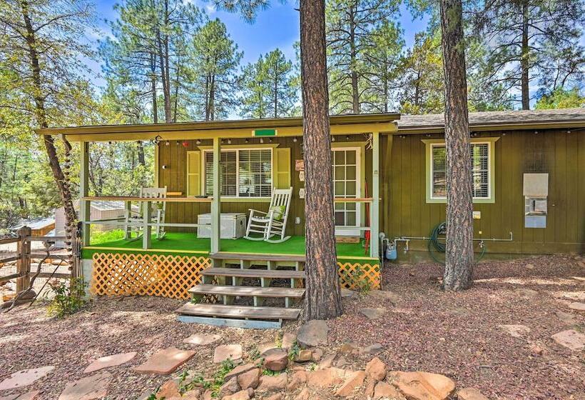 Near Hiking Trails: Woodsy Pine Cabin W/ Fire Pit