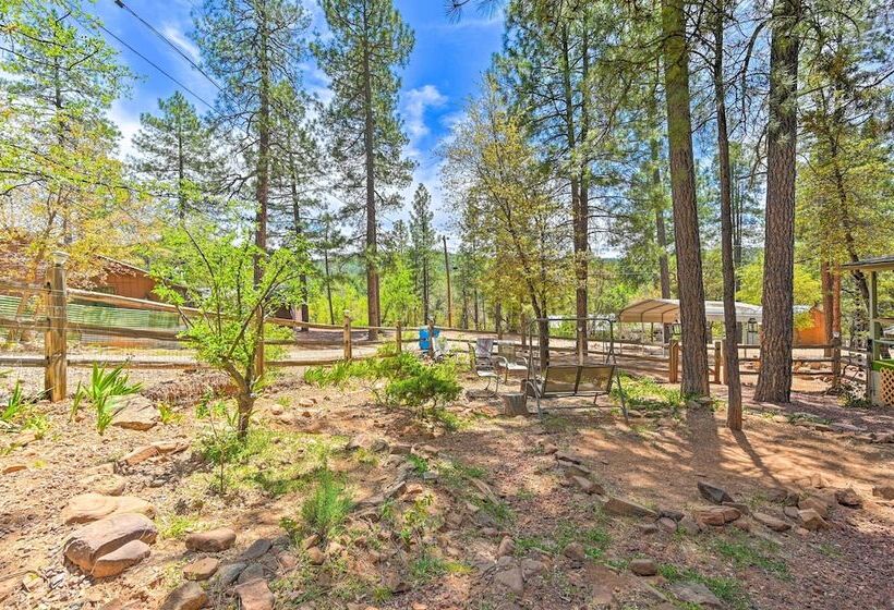 Near Hiking Trails: Woodsy Pine Cabin W/ Fire Pit