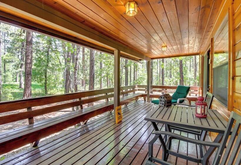 Pinetop Cabin W/ Golf Course Patio On 8th Green!