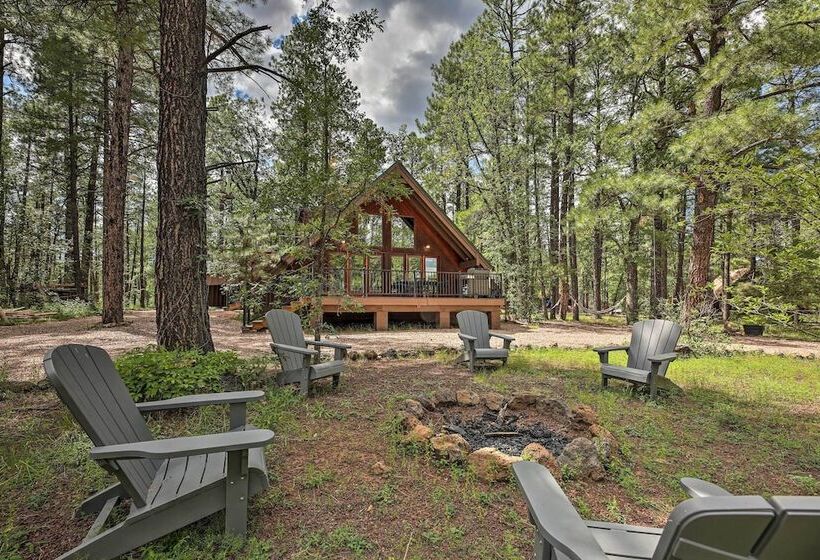 Pinetop Chalet Cabin ~ 1 Mi To Woodland Park