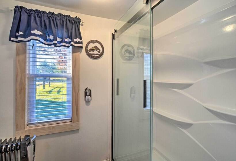 Riverfront Grayling Retreat W/ Fire Pit & Dock!