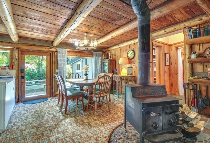 Rustic Bandon Log Cabin On 5 Acres Of Woodlands!