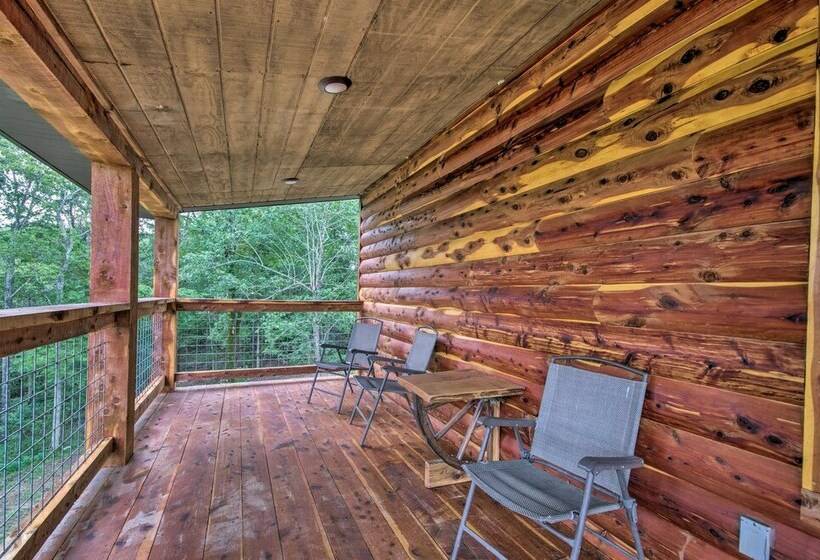 Secluded Log Cabin With Decks, Views & Lake Access