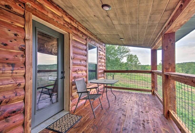 Secluded Log Cabin With Decks, Views & Lake Access