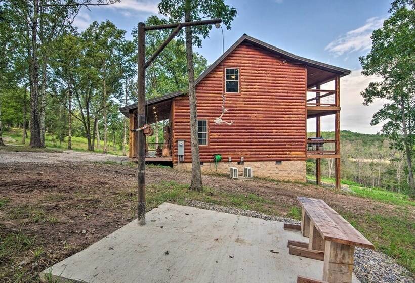 Secluded Log Cabin With Decks, Views & Lake Access